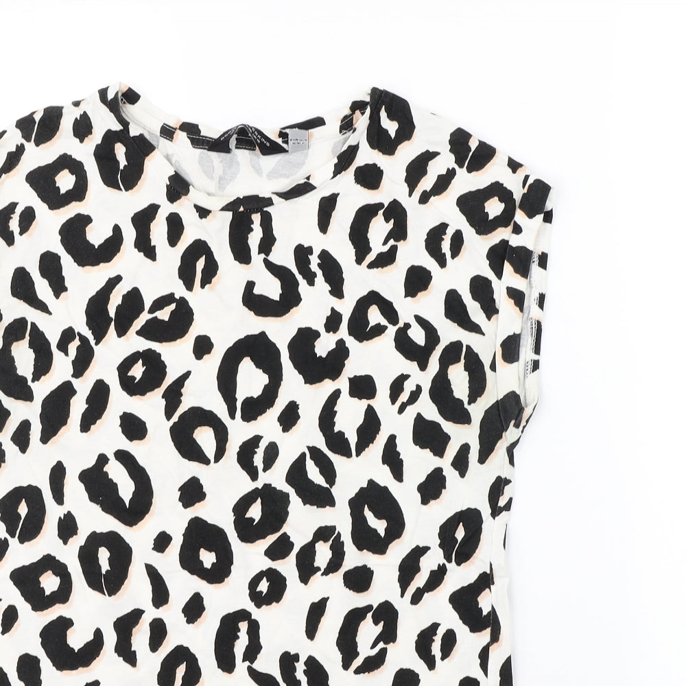 Womens UK Size 10 Dorothy Perkins White Basic T-Shirt