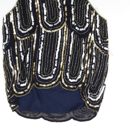 Miss Selfridge Womens Blue   Basic Tank Size 10