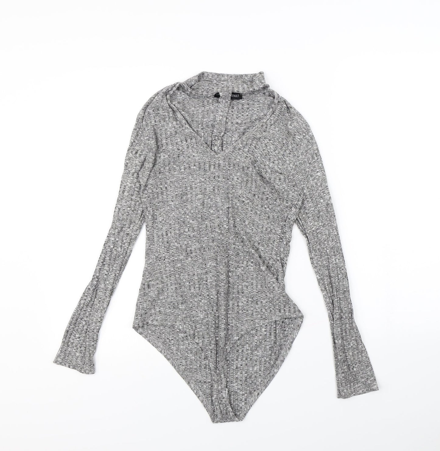 Daisy Street Womens Grey   Bodysuit One-Piece Size 10