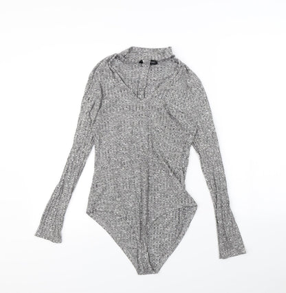 Daisy Street Womens Grey   Bodysuit One-Piece Size 10