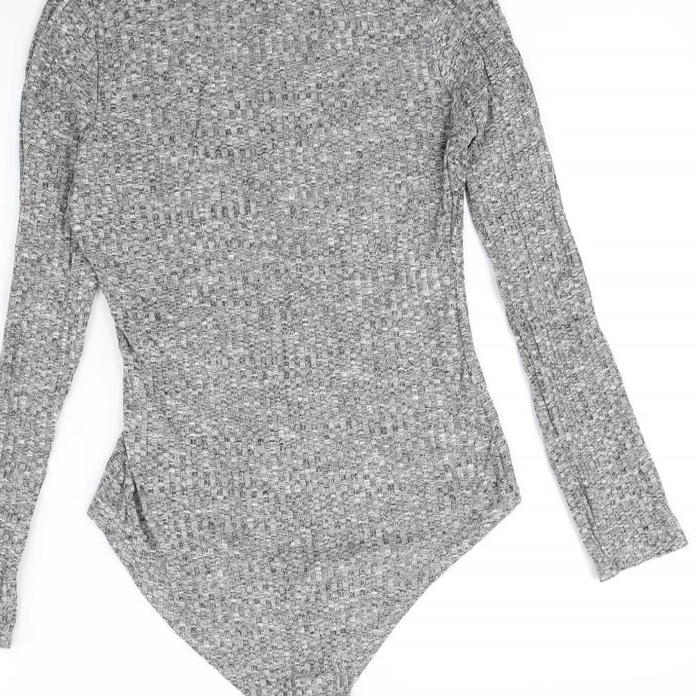 Daisy Street Womens Grey   Bodysuit One-Piece Size 10