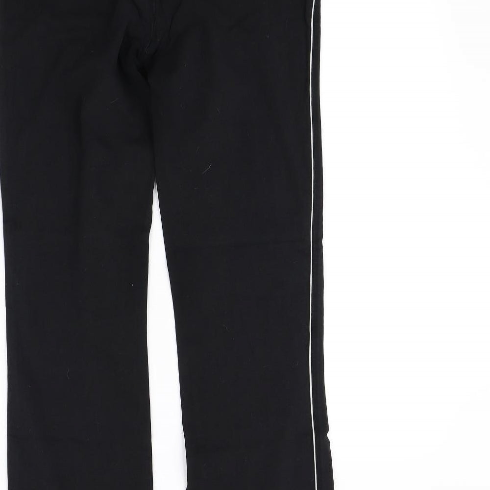 Womens UK Size 12 Maine New England Regular Fit  Black Trousers