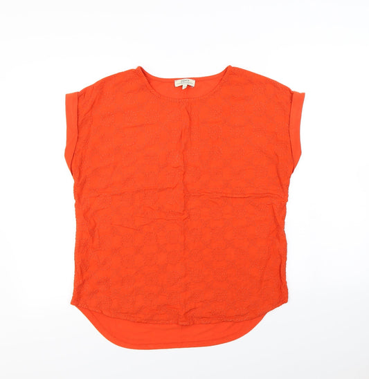 Papaya Womens Orange   Basic T-Shirt Size 12