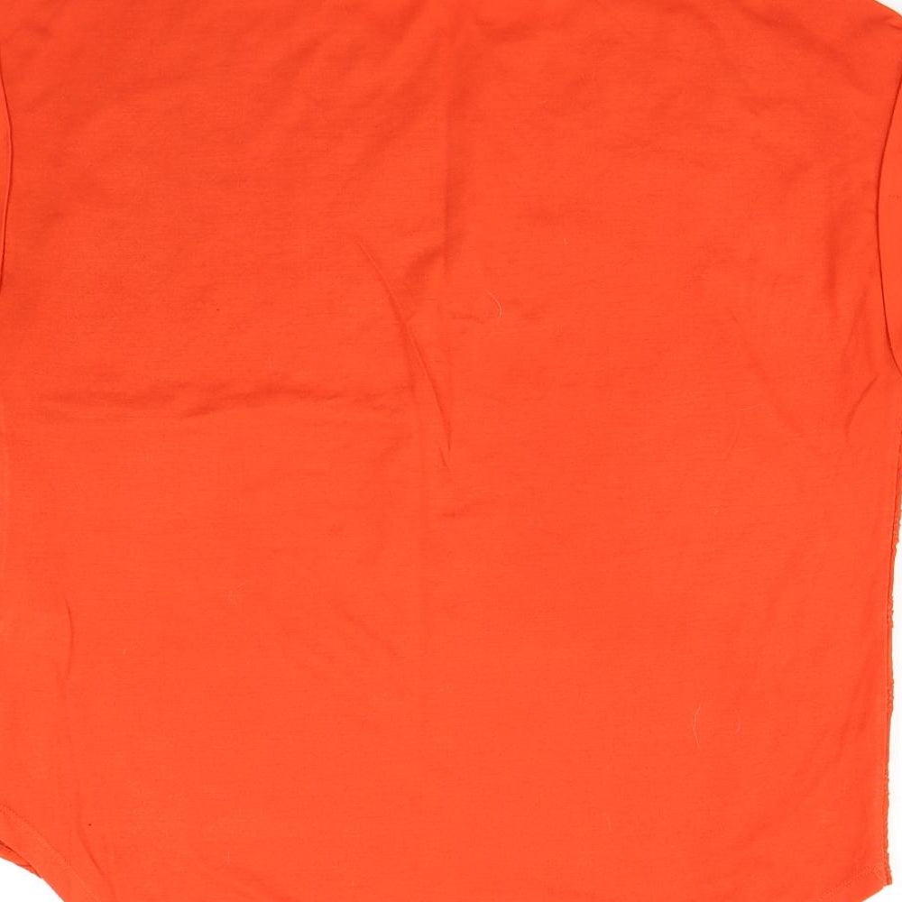 Papaya Womens Orange   Basic T-Shirt Size 12
