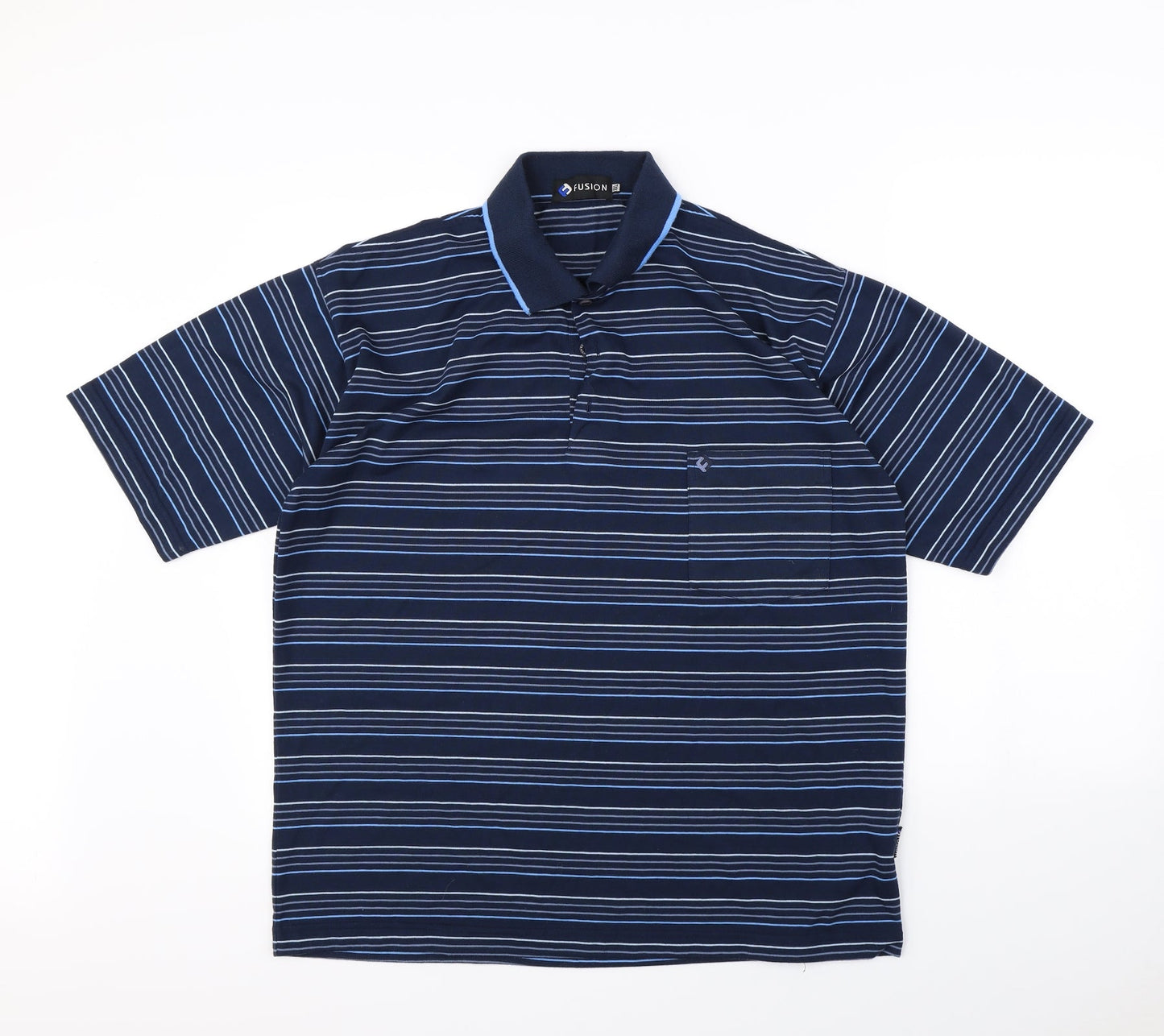 Mens UK Size 2XL Fusion Cotton Polo Shirt