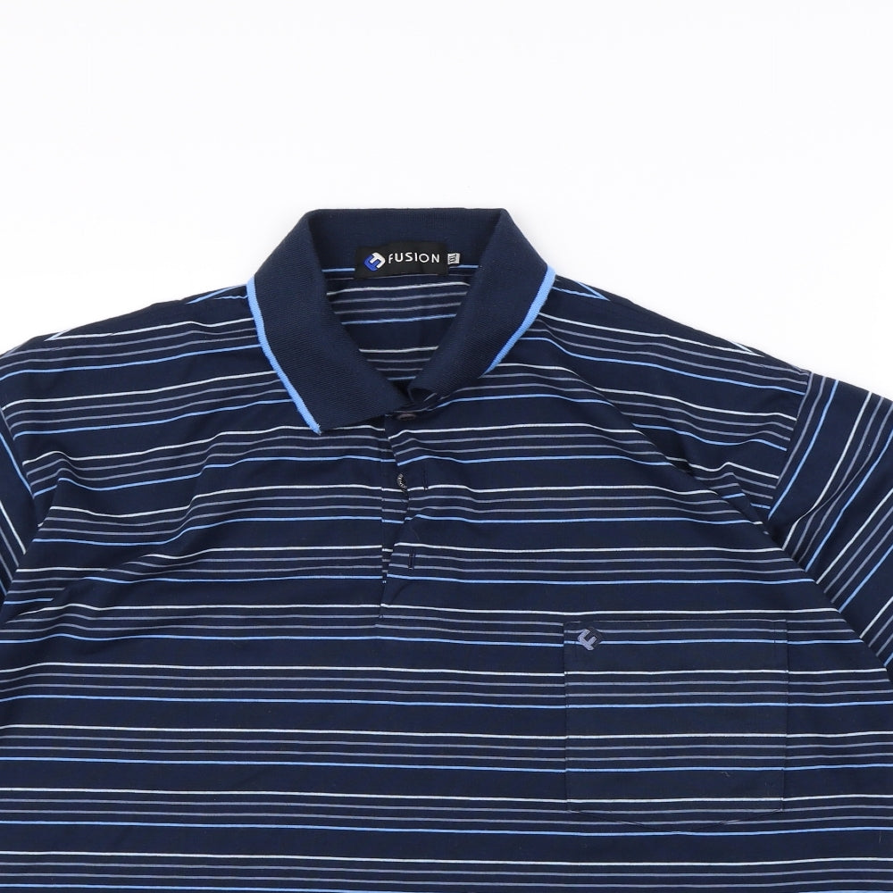 Mens UK Size 2XL Fusion Cotton Polo Shirt