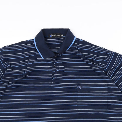 Mens UK Size 2XL Fusion Cotton Polo Shirt