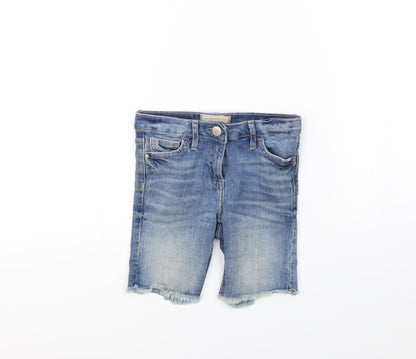 NEXT Girls Blue   Cut-Off Shorts Size 6 Years