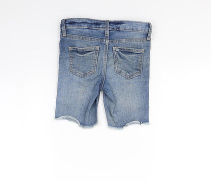 NEXT Girls Blue   Cut-Off Shorts Size 6 Years