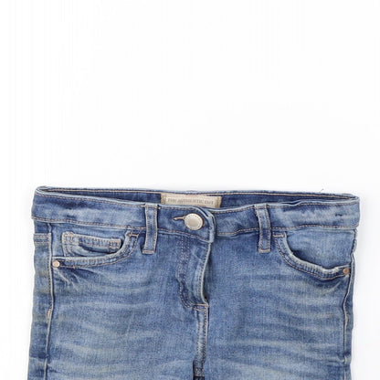 NEXT Girls Blue   Cut-Off Shorts Size 6 Years