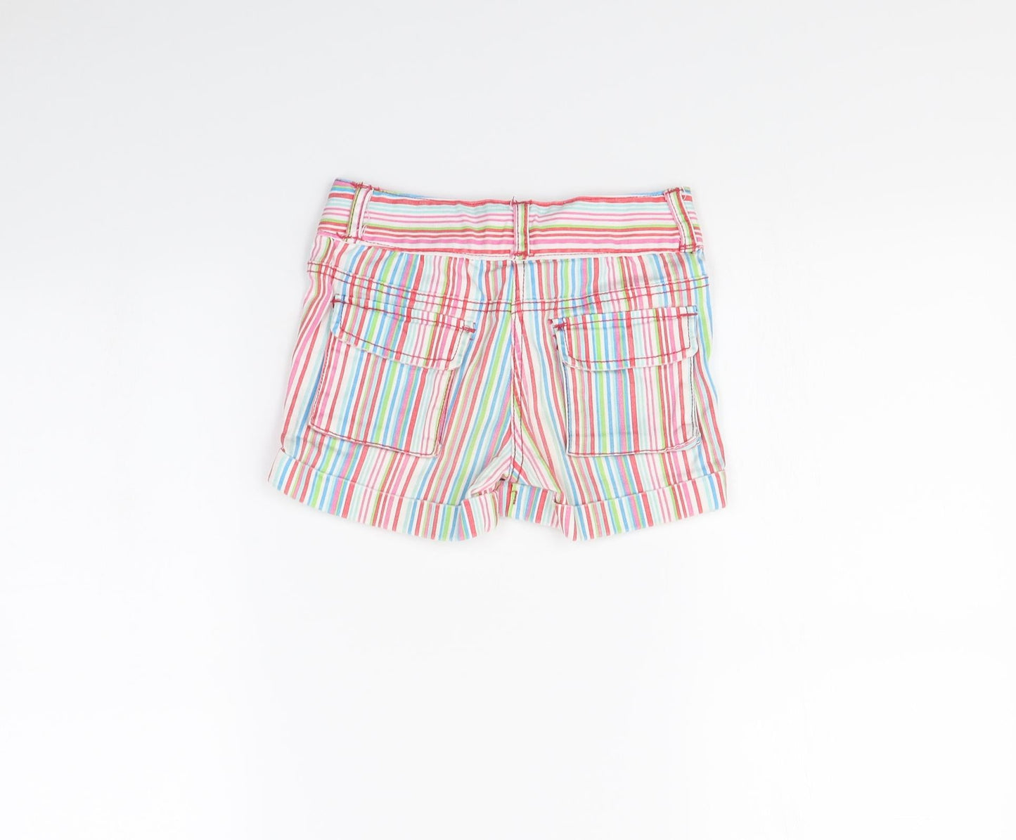 Fun Spirit Girls Multicoloured Striped  Bermuda Shorts Size 6 Years