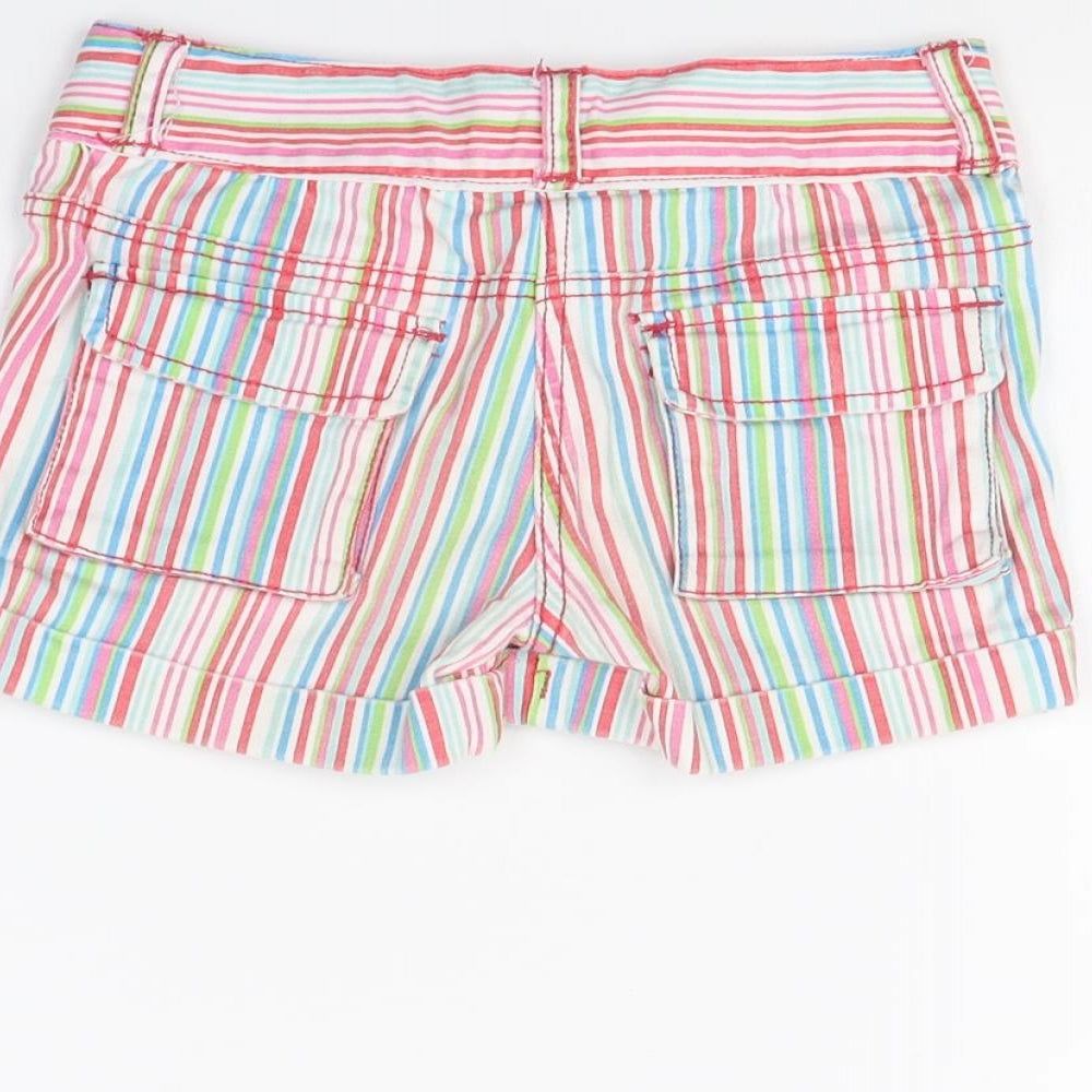 Fun Spirit Girls Multicoloured Striped  Bermuda Shorts Size 6 Years