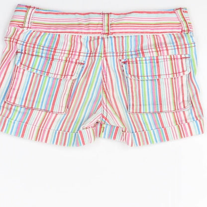 Fun Spirit Girls Multicoloured Striped  Bermuda Shorts Size 6 Years