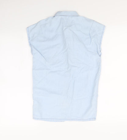 NEXT Girls Blue   Basic Button-Up Size 7 Years