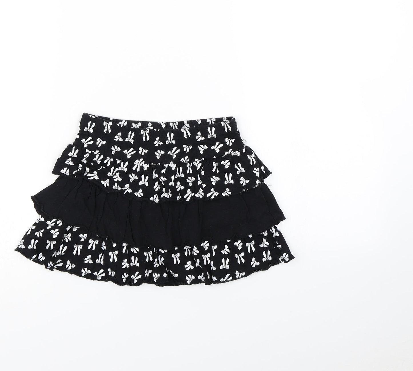 Preworn Girls Black   Mini Skirt Size 6 Years