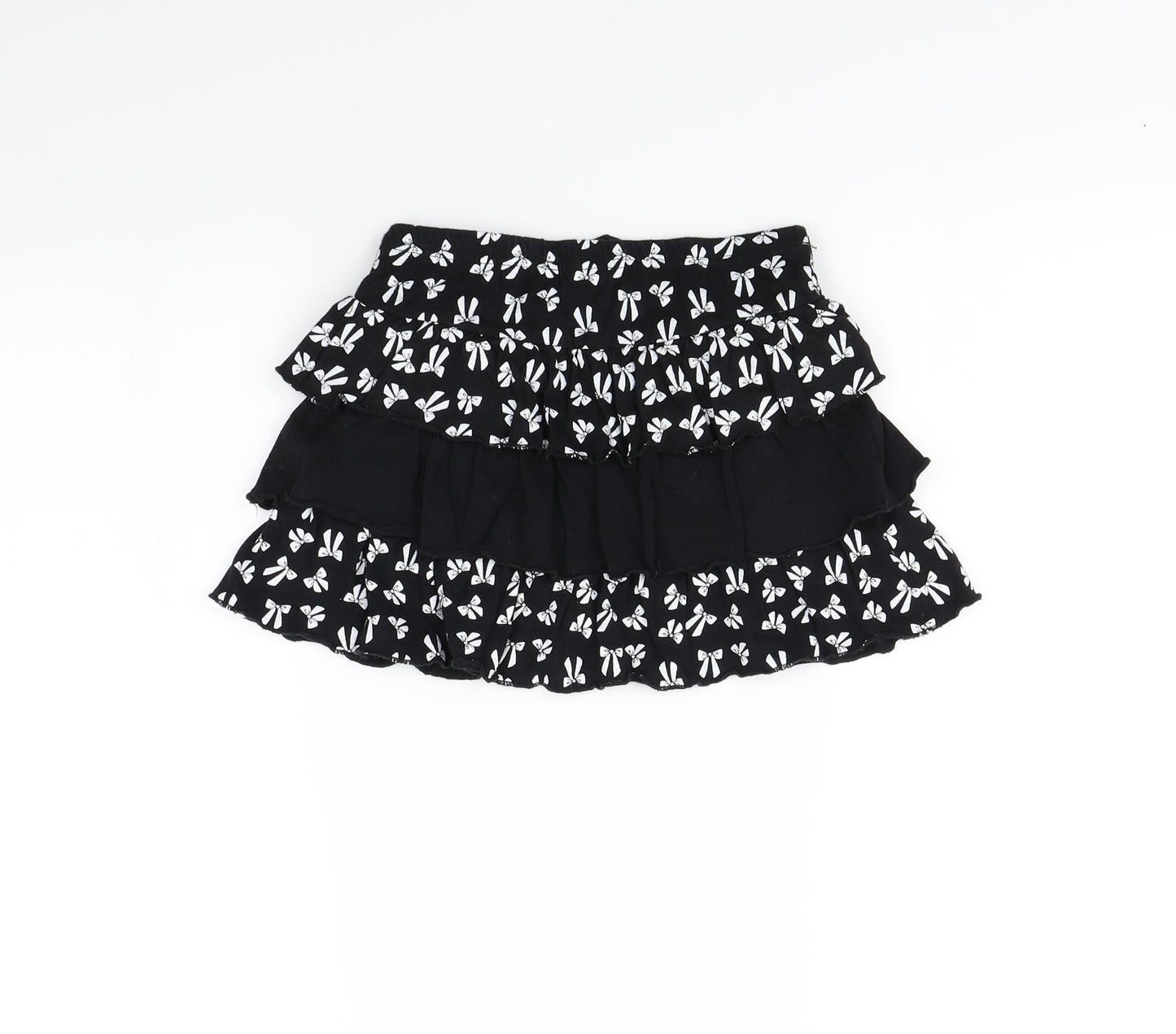 Preworn Girls Black   Mini Skirt Size 6 Years
