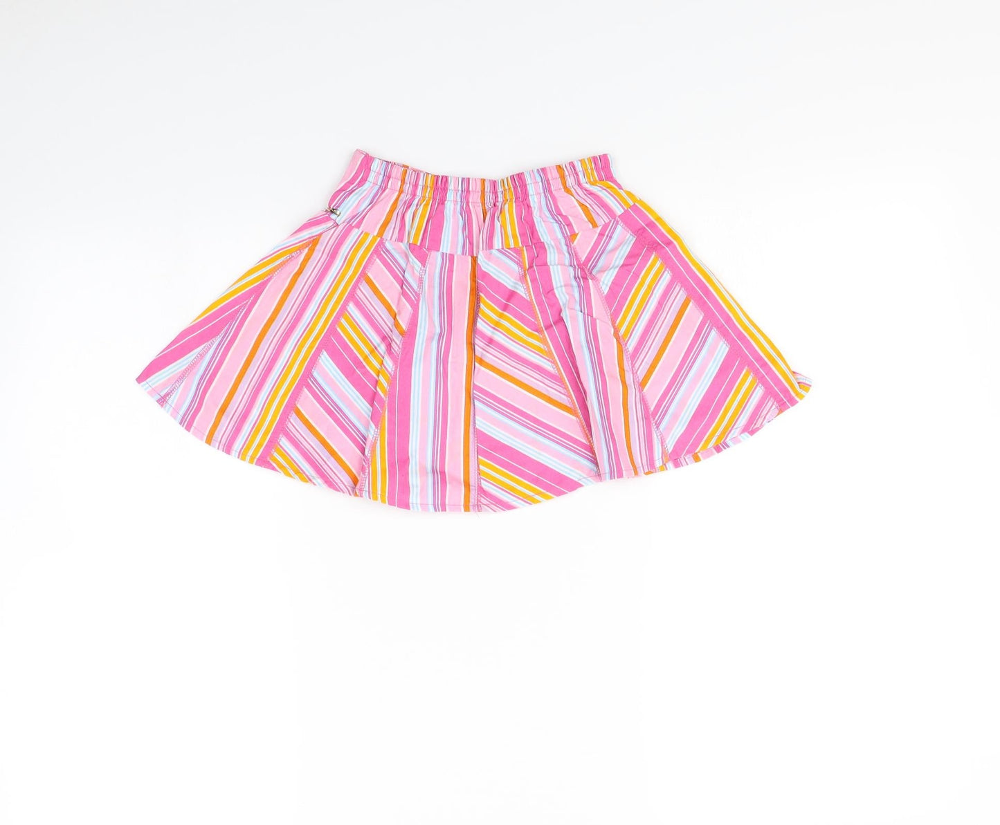 H&T Girls Multicoloured Striped  Mini Skirt Size 4 Years