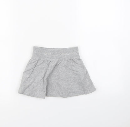 Preworn Girls Grey   Mini Skirt Size 5 Years