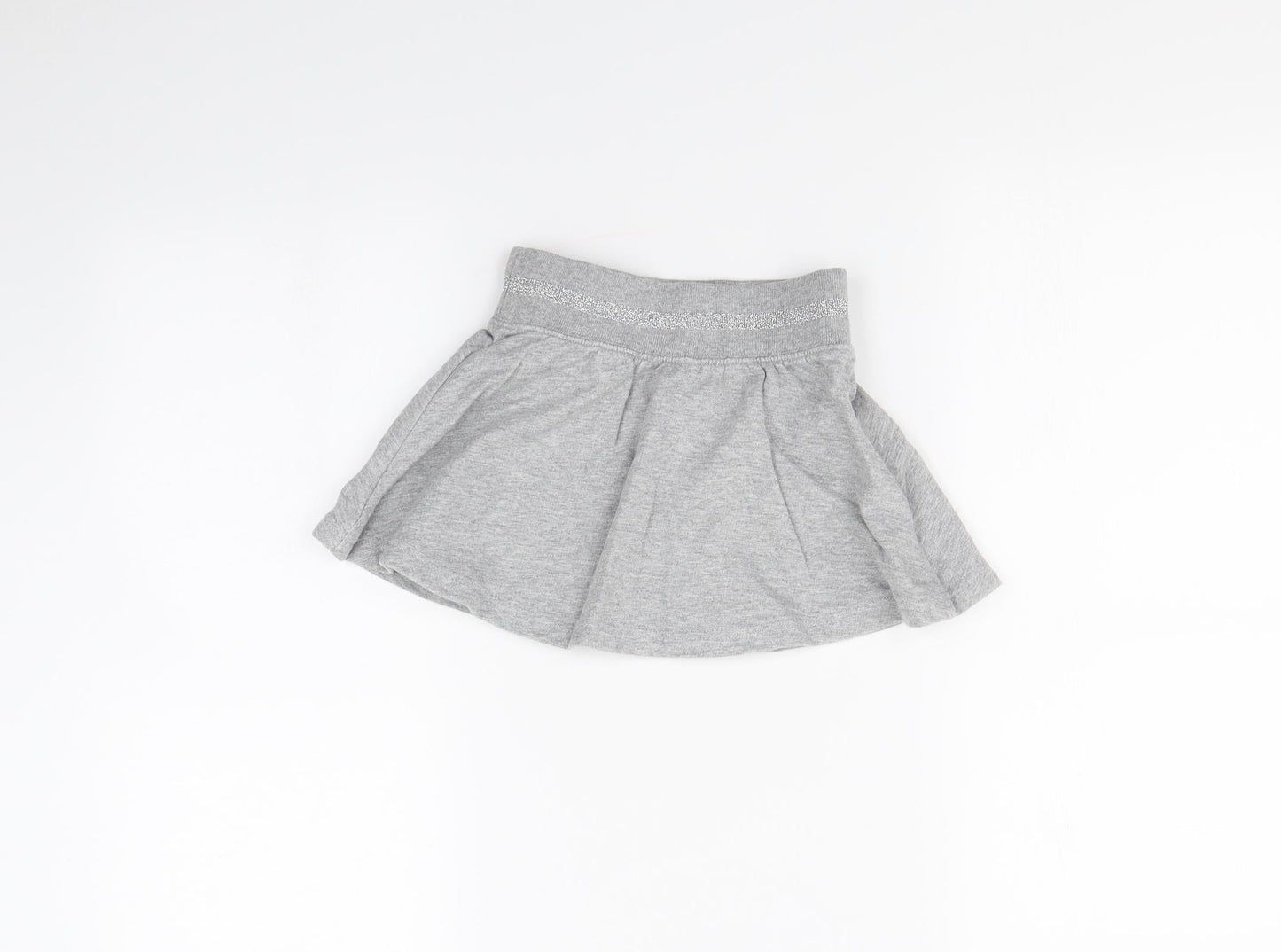 Preworn Girls Grey   Mini Skirt Size 5 Years