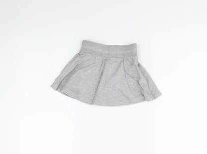 Preworn Girls Grey   Mini Skirt Size 5 Years