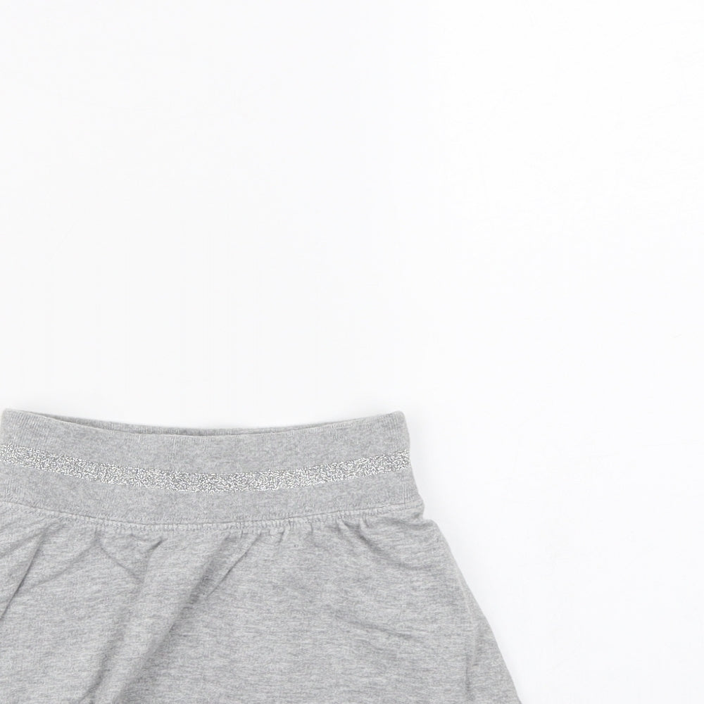Preworn Girls Grey   Mini Skirt Size 5 Years
