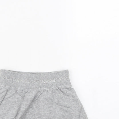 Preworn Girls Grey   Mini Skirt Size 5 Years