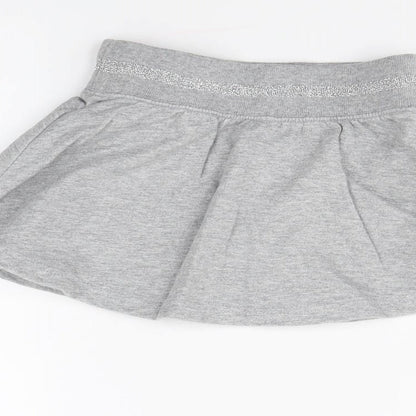 Preworn Girls Grey   Mini Skirt Size 5 Years