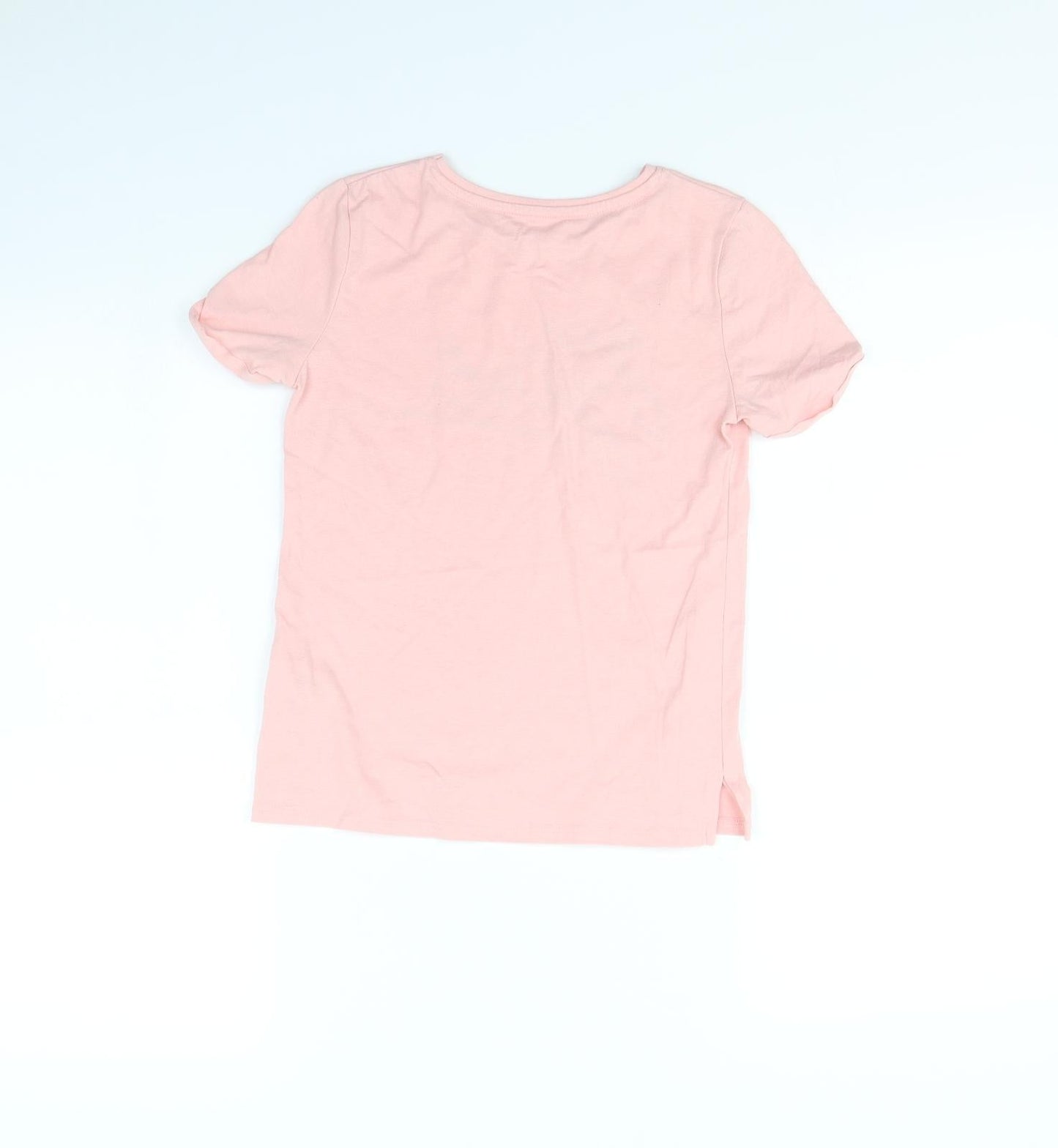 Preworn Girls Pink   Basic T-Shirt Size 9 Years