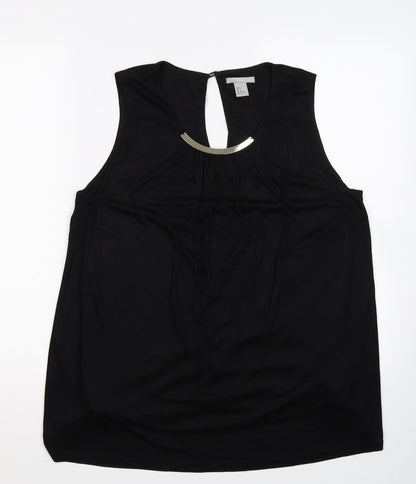 H&M Womens Black   Basic Blouse Size L