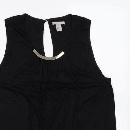 H&M Womens Black   Basic Blouse Size L