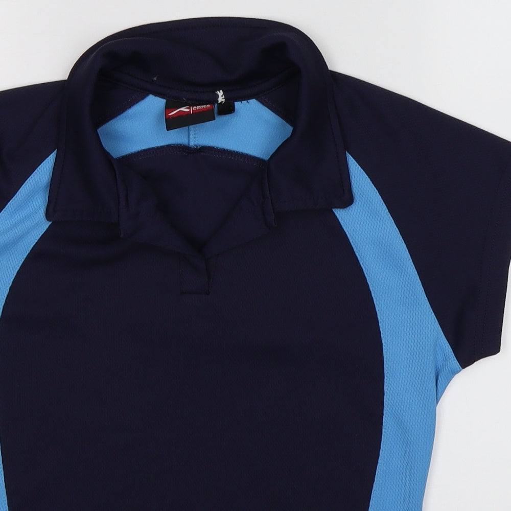 Akoa Womens Blue   Basic Polo Size S