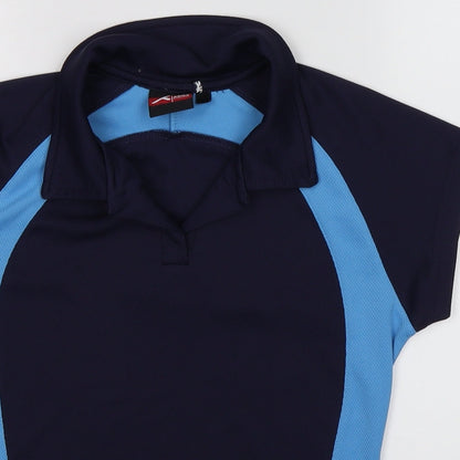Akoa Womens Blue   Basic Polo Size S