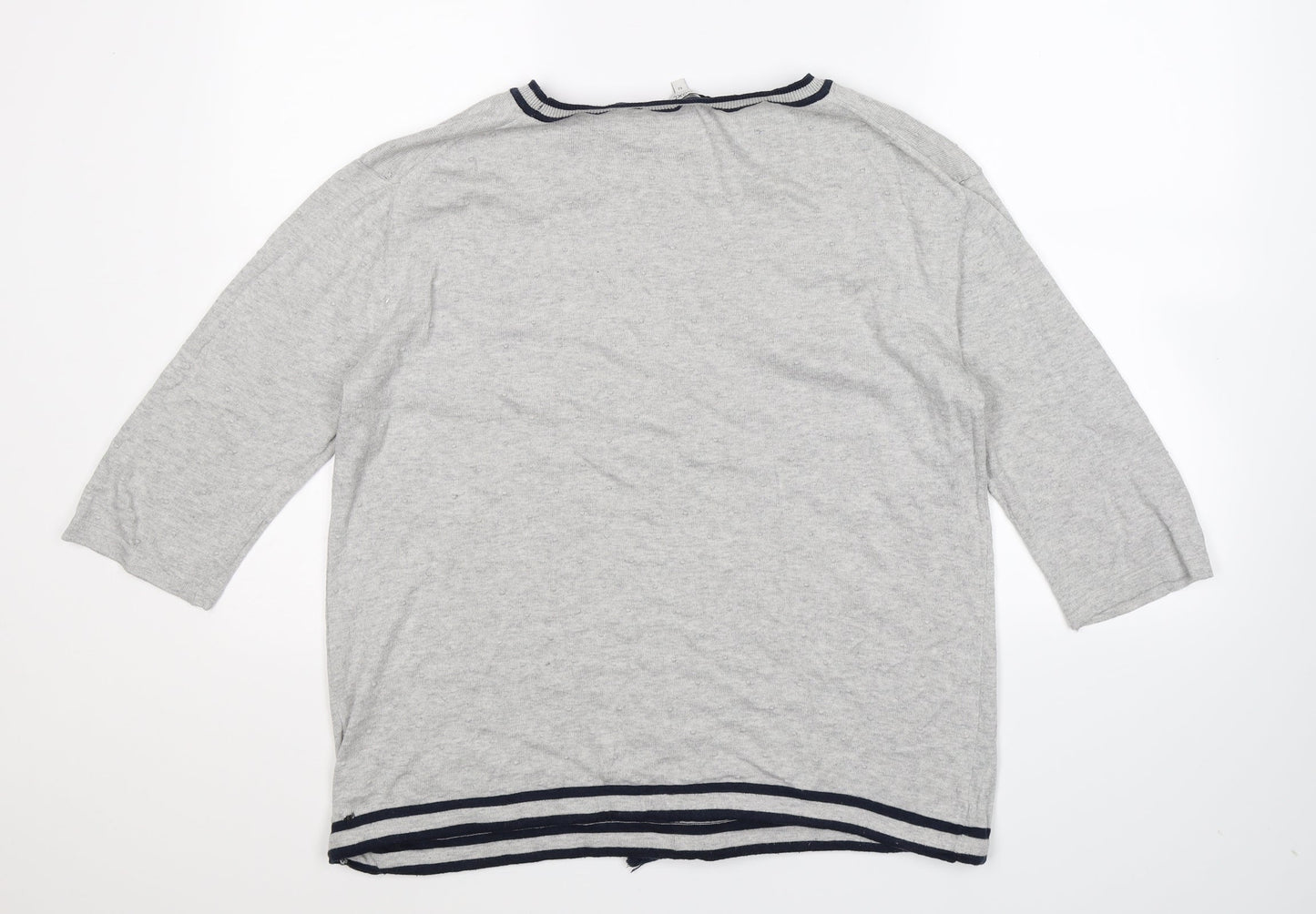 NEXT Womens Grey  Knit Pullover Jumper Size 12