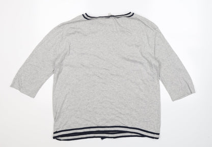 NEXT Womens Grey  Knit Pullover Jumper Size 12