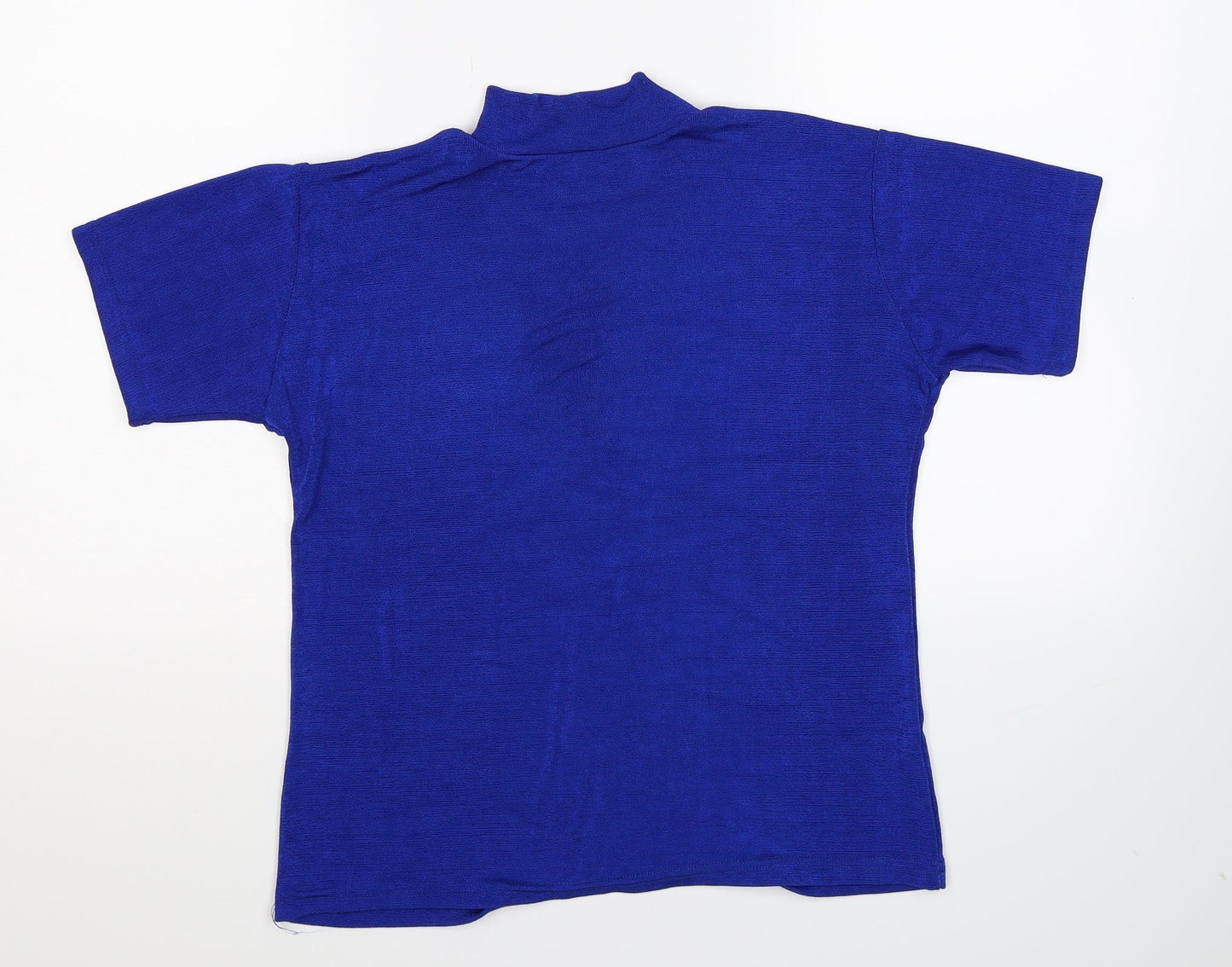 Womens UK Size XL Preworn Blue Basic T-Shirt