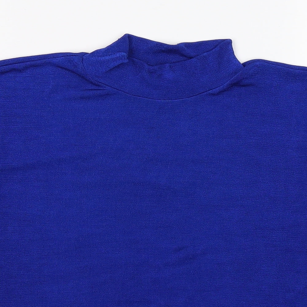 Womens UK Size XL Preworn Blue Basic T-Shirt
