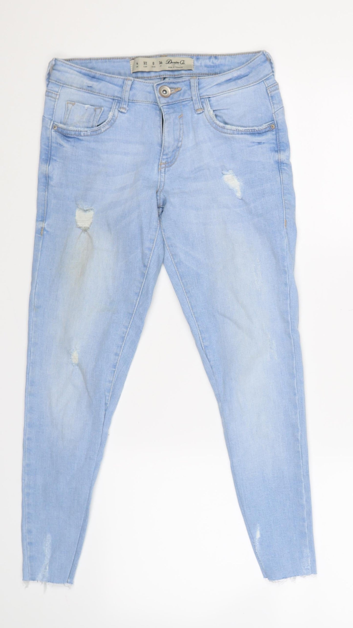 Denim Co Womens Blue  Denim Skinny Jeans Size 4 L23 in