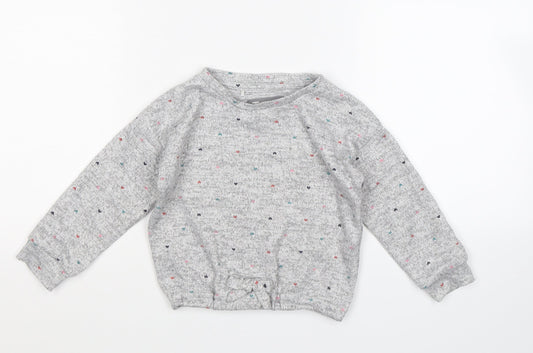 TU Baby Grey Spotted  Kaftan Pyjama Top Size 18-24 Months