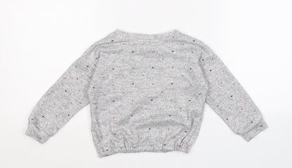 TU Baby Grey Spotted  Kaftan Pyjama Top Size 18-24 Months