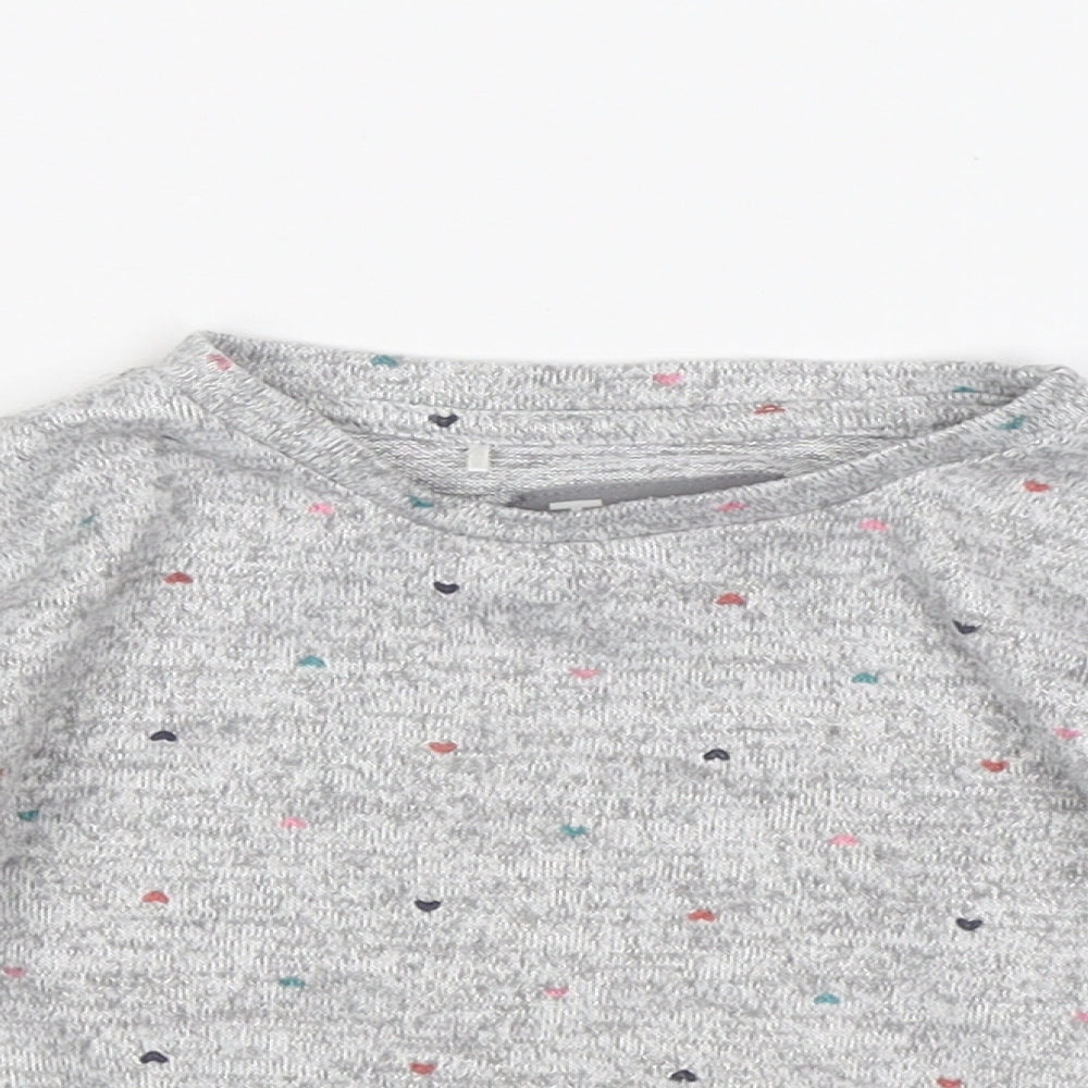 TU Baby Grey Spotted  Kaftan Pyjama Top Size 18-24 Months