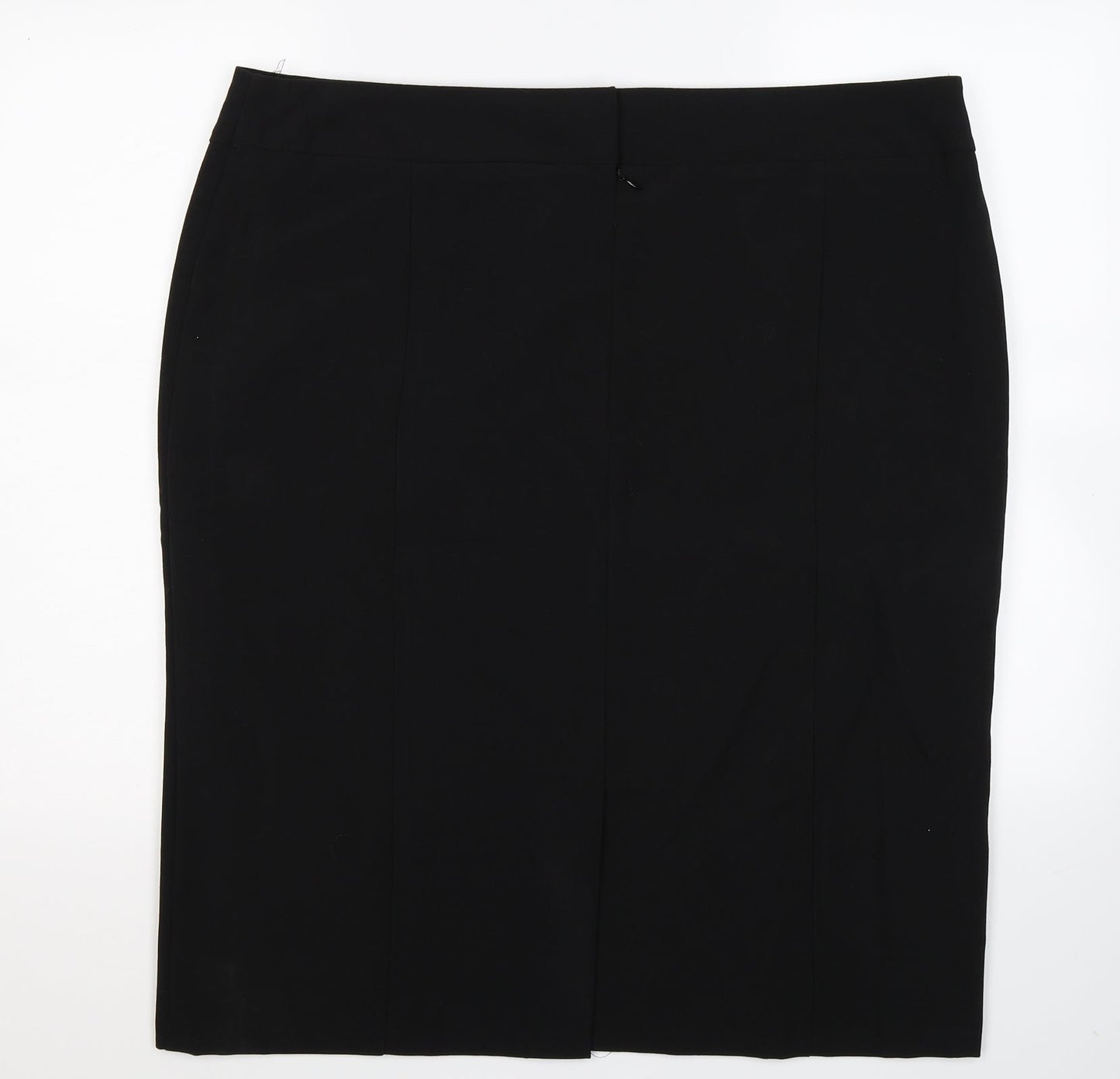 Working Solutions Womens Black   Straight & Pencil Skirt Size 40 in