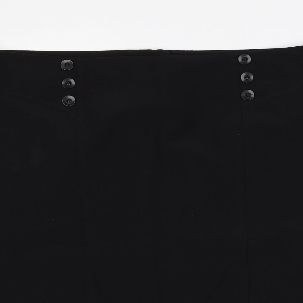 Working Solutions Womens Black   Straight & Pencil Skirt Size 40 in