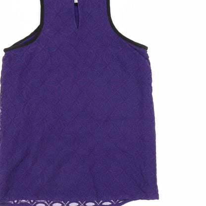 Womens UK Size 8 NEXT Purple Basic Blouse