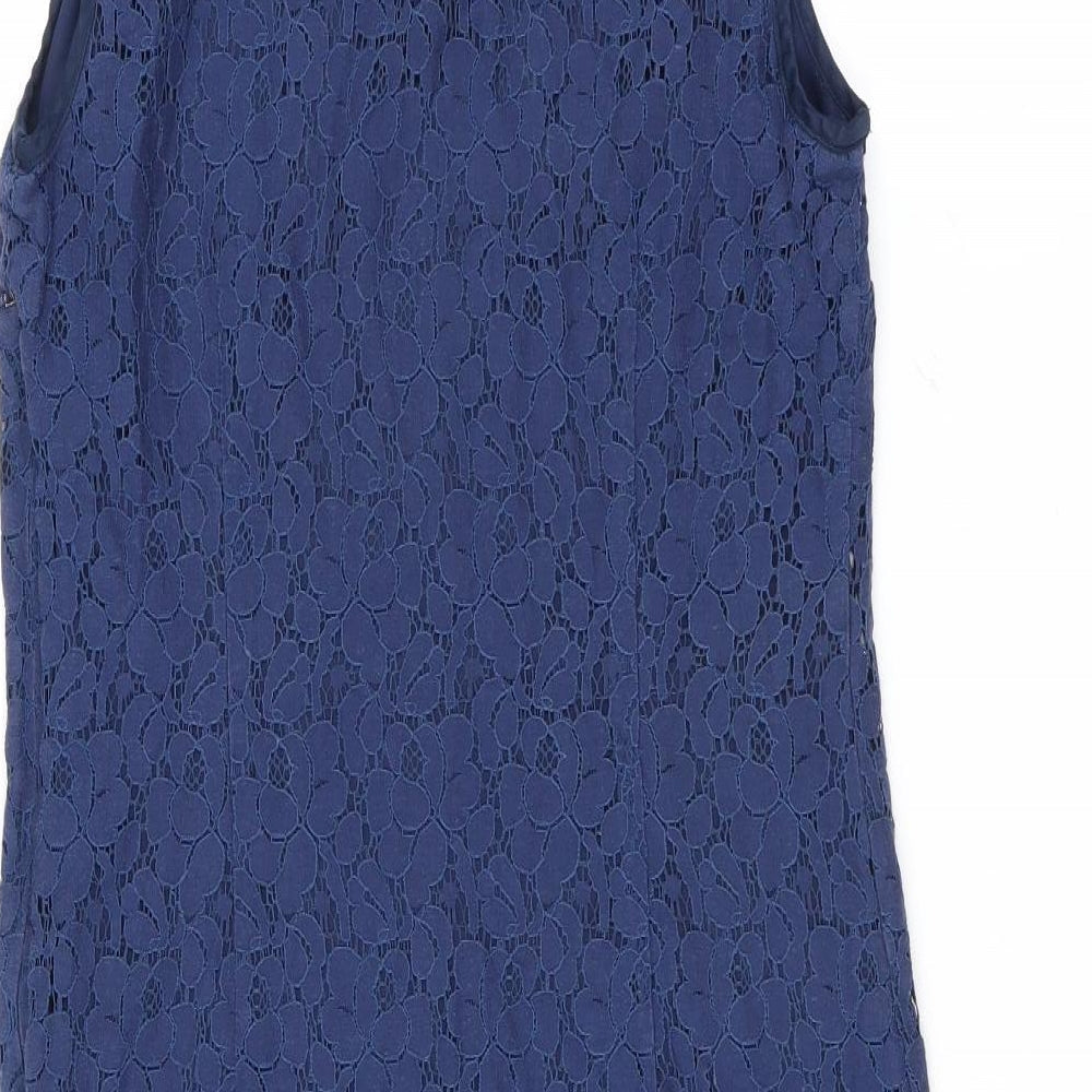 Gap Womens Blue Floral  Shift  Size S  - Lace Layer