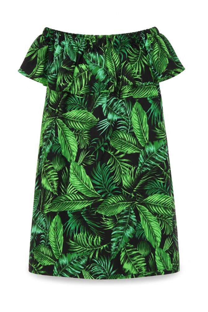 Primark Womens Black Floral  Shift  Size XS  - leaf pattern