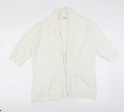 EWM Womens White   Cape Jumper Size L