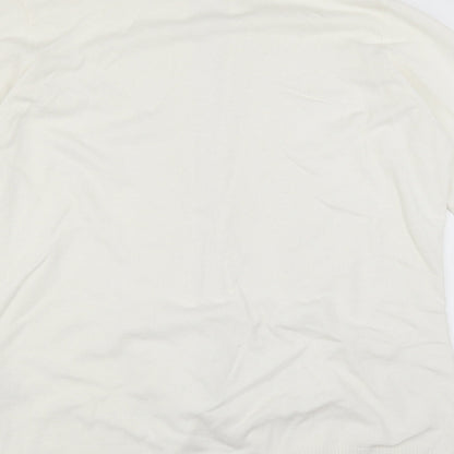 EWM Womens White   Cape Jumper Size L