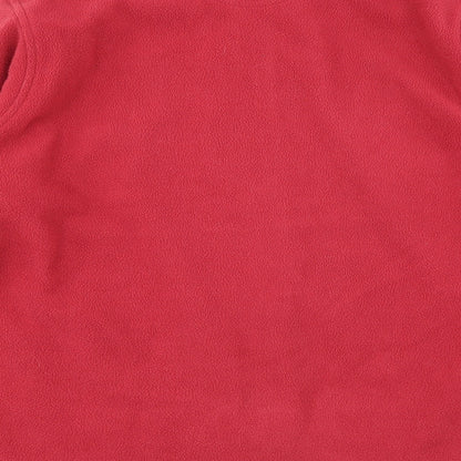 EWM Womens Red   Full Zip Jumper Size M  - fleece