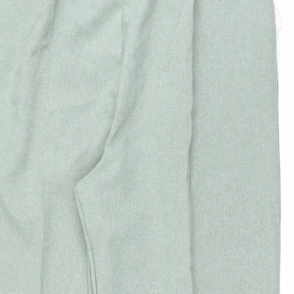 Womens UK Size 24 Preworn Regular Fit  Green Trousers