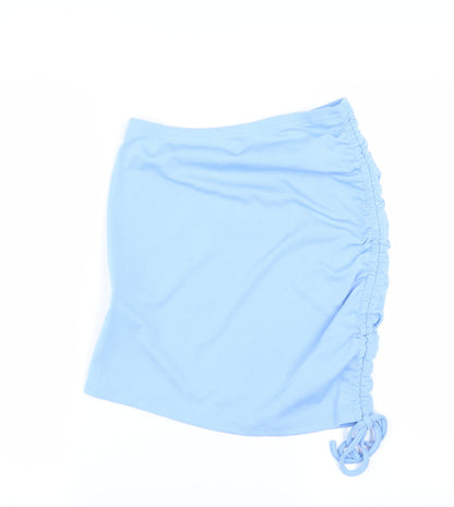 SheIn Womens Blue   Bandage Skirt Size S  - bodycon ruched sides